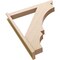 Ekena Millwork 5 1/2-in W x 36-in D x 42-in H Balboa Slat Rough Cedar Woodgrain TimberThane Outlooker, Primed Tan OUTUR055X36X42BOA24RCPR - alternate 4